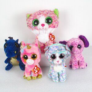 BUNDLE OF 5 TY BEANIE BABY BOOS